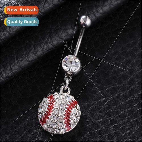 piercing jewelry new alloy creative round ball navel ring na