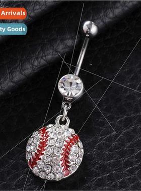 piercing jewelry new alloy creative round ball navel ring na