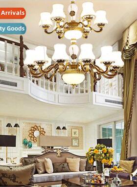 duplex large chandelier luxury atmosphere floor in building