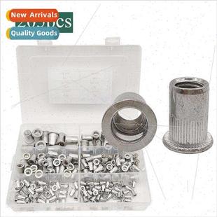 pull flat knurled nut rivet alloy aluminum M10 box 205pcs