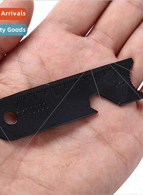 Multifunctional flint scraper bottle opener key pendant map