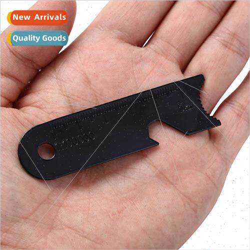 Multifunctional flint scraper bottle opener key pendant map