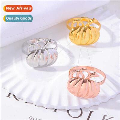 Pumpkin Napkin Clasp Antique Bronze Halloween Thanksgiving V