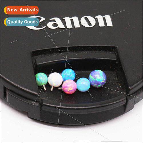 Opal Opal opal tongue stud braces navel lip studs 5mm ball t