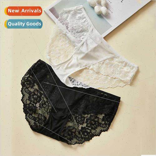 2024 new lace transparent women panties mulberry silk seamle