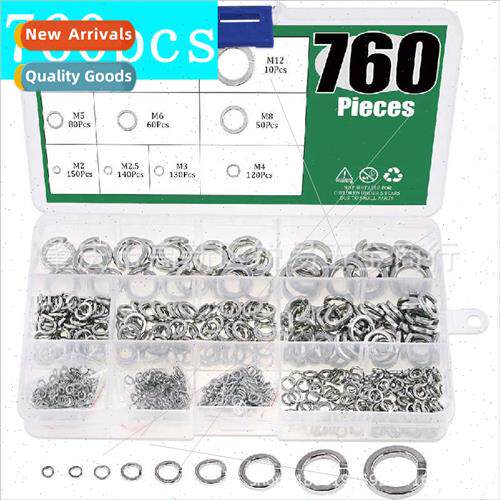 760pcs boxed 304 spring lock washers assortment k 9 sizes M2