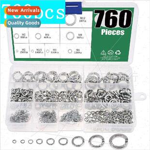 760pcs boxed 304 spring lock washers assortment k 9 sizes M2
