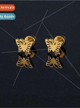 Fashion stainless steel casting earrings creative electropla