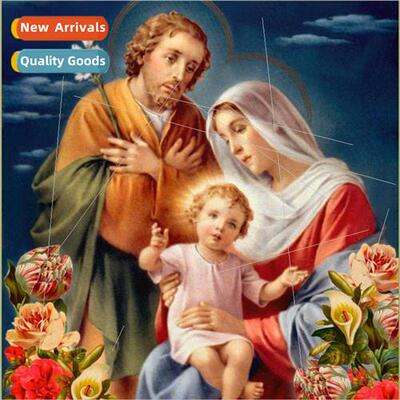 Cross Stch New DIY Holy Family Three Full Stch mple Thread C