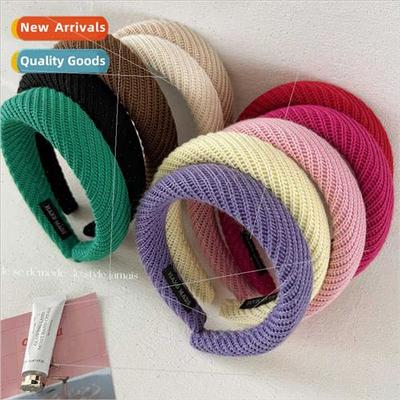 retro knted hair bands senior sense simplicy in fall versati