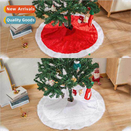 Christmas Tree Skirt Christmas Plush Red Whe Christmas Tree