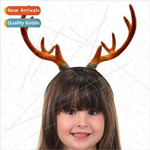 Christmas Halloween large antlers elk hair bands permance je