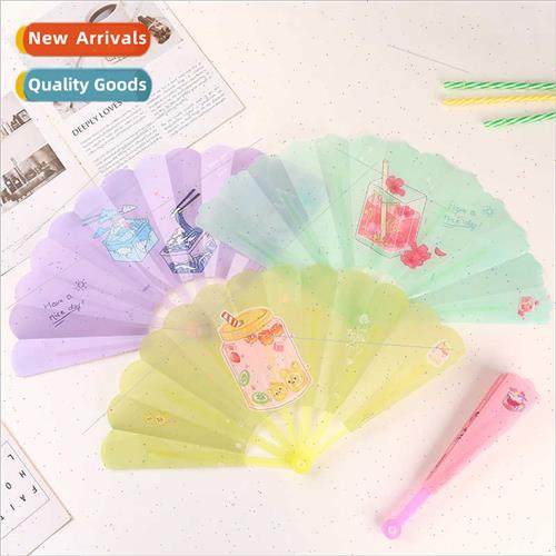 Creative cute children scented plastic folding fan carry-on