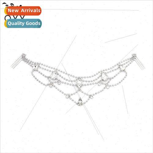 xury rhinestone bridal pair comb ancient tassel eyebrow pend