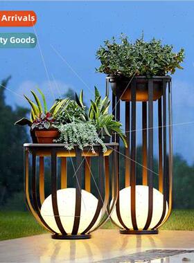 mple outdoor patio coffee table lamp villa garden decoration