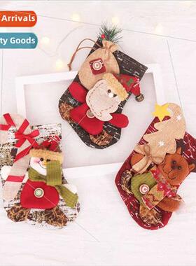 Christmas Decoration Supplies Santa Claus Snowman Socks Chri