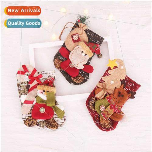 Christmas Decoration Supplies Santa Claus Snowman Socks Chri