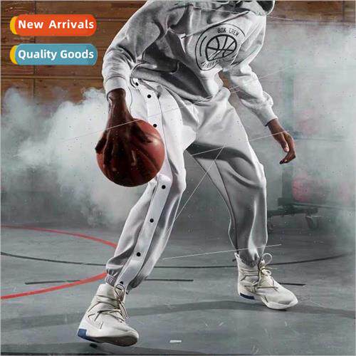 Basketball sweatpants men loose ice breathable training row