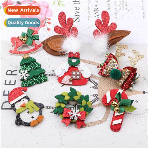 Europe Christmas hair accessories handmade girls hair bands