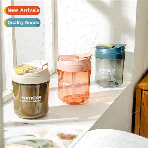 Ins water cup girls high color value straw cup creative doub