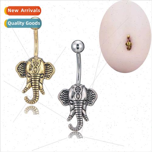 Piercing Jewelry Europe Electroplated Antique lver Elephant