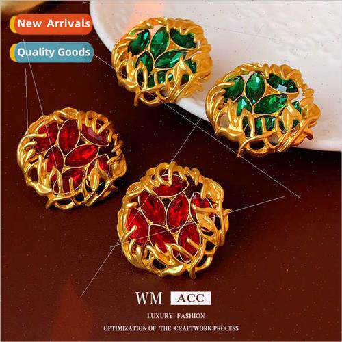 lver Pin Vintage Diamonds Flower Earrings Fashion Earrings 2