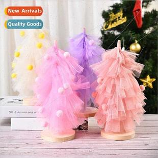 Skirt Tabletop Ornament Creative Gauze Tree Cute Christmas