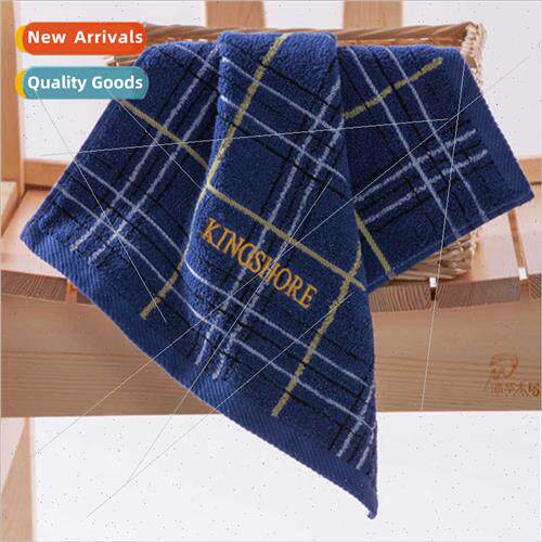Cotton satin plaid square towel 38*34 cotton thickened small