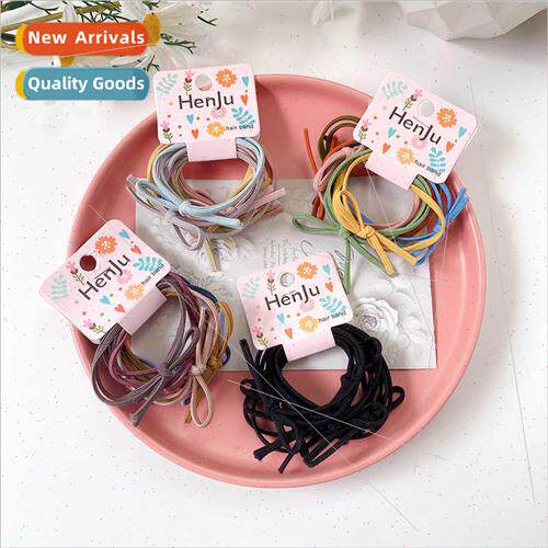 ins cute basic  6 pack hair tie hair band high elasticy simp