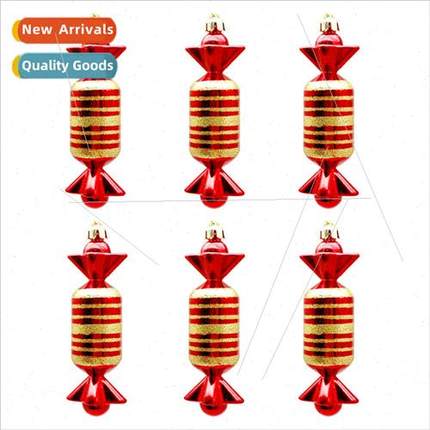 Christmas atmosphere decoration pendant Alien red candy shap