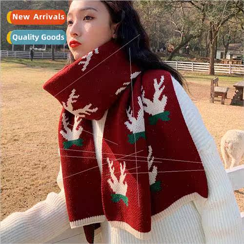 Woolen knted scarf female fall winter cute girl winter wild
