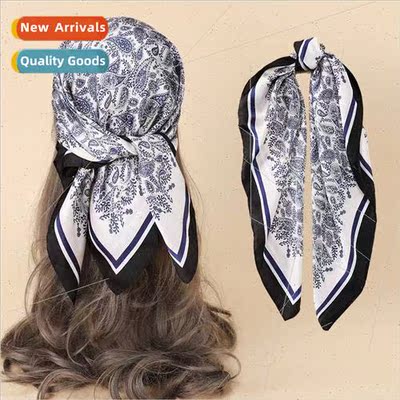 22 spring summer new simulation silk scarf women professiona