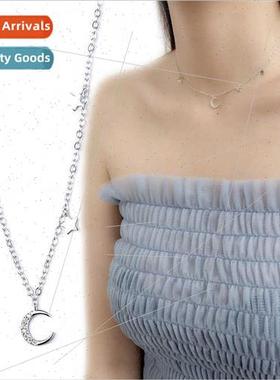 American girl warrior star moon necklace female simple creat