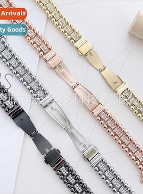 适用Apple beaded diamond fashion watch bapple watch8/SE/7/6/