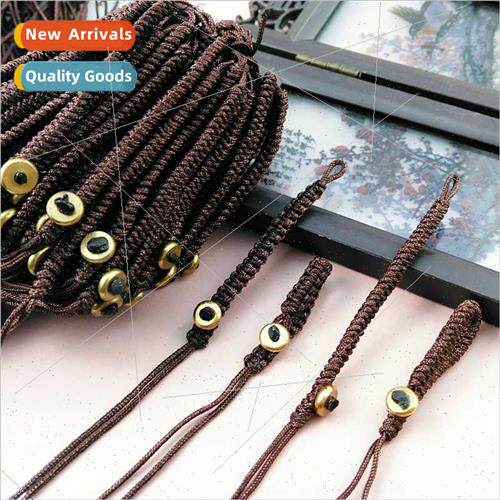 Copper buckle keychain pendant DIY handmade woven key chain
