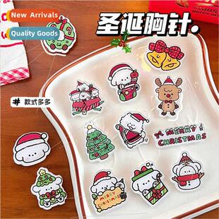 Teng billion  original Christmas acrylic brooch cute cartoon