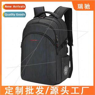 Business shoulders backpack men laptop charging computer bag