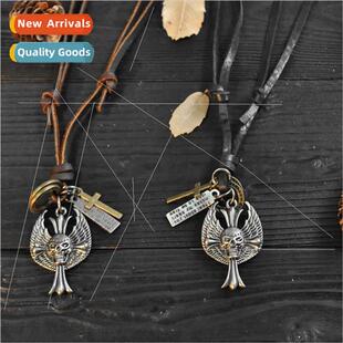 Jewelry mixed  new jewelry antique silver cross creative cow