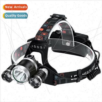 3LED/5LED headlamp T6 strong light aluminum alloy rechargeab