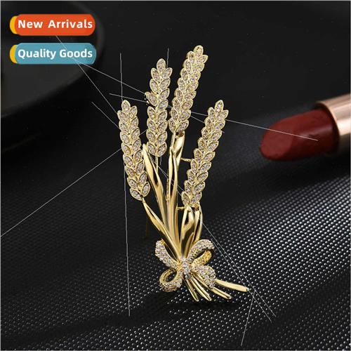 Korea new atmospheric grains wheat corsage high-grade bow br - 实物图