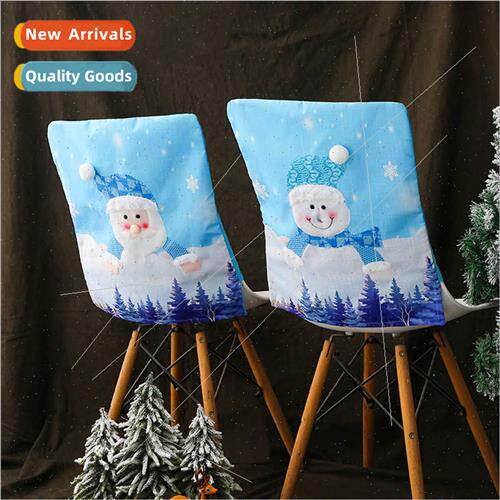 Christmas lighted chair cover wh lights Christmas blue old m