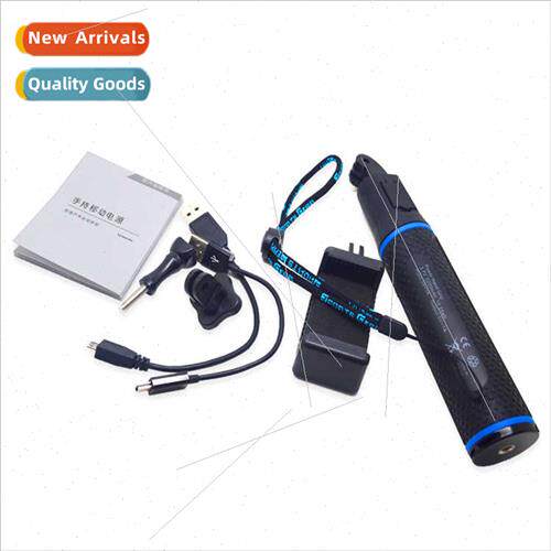 适用gopro hero11 mobile charging handle short selfie stick l
