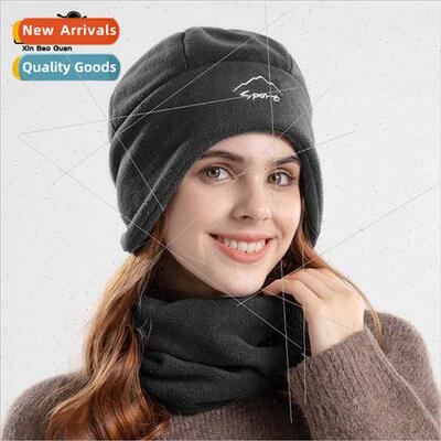 9969 winter shaker fleece men women warm hat scarf set outdo