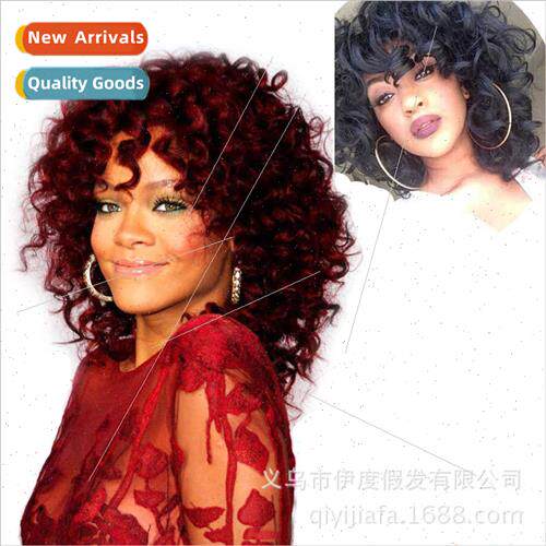 African chemical fiber head covering ladies fashion black wi