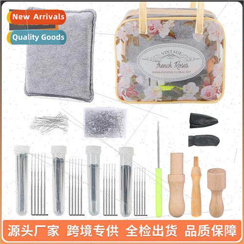 New felted work mat poking needles 114 pcs finger sleeve loc