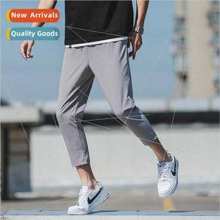 silk Korean casual points nine ice thin men summer Spring