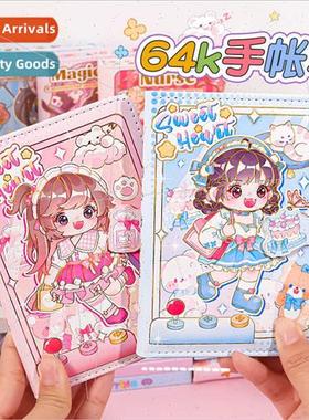 64K Softcover Handbook Notebook Cute Magnetic Clasp Book Stu