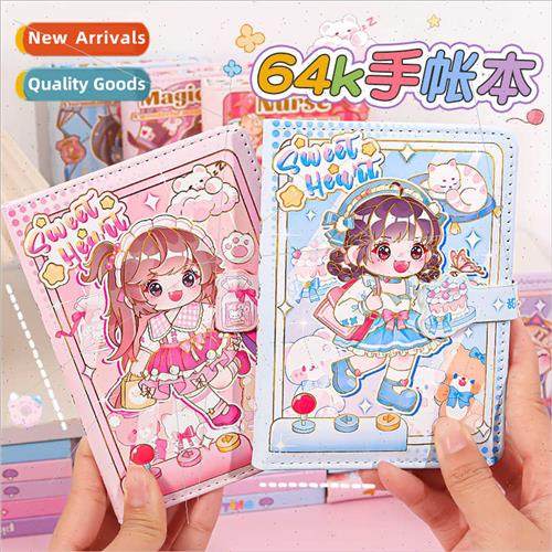 64K Softcover Handbook Notebook Cute Magnetic Clasp Book Stu