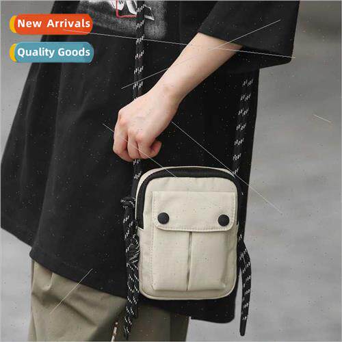 Men tide cool hanging neck cell phone bag leisure mini coupl