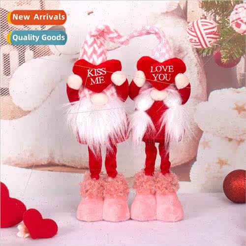 Love Rudolph Standing Pose Valentine Day Decoration Faceless